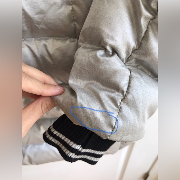 CASTELBAJAC Goose Down Blue Fox Hooded Puffer Coat Womens Size XS - Picture 15 of 16